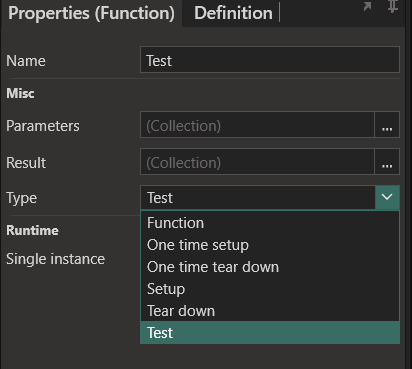 Type of Tests