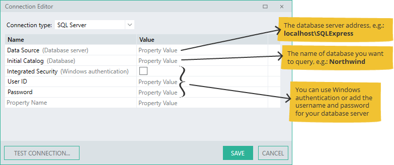 Connection Editor