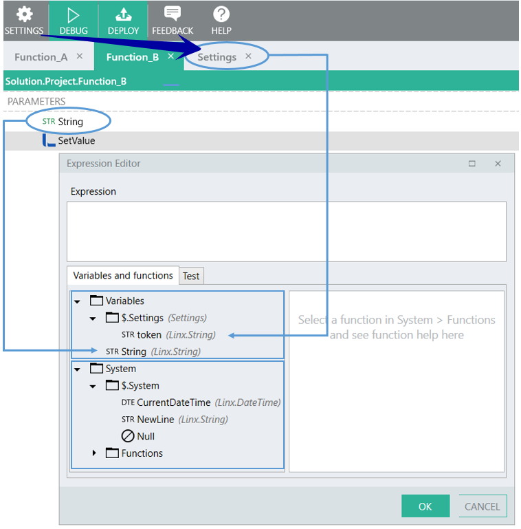 Expression Editor Variables