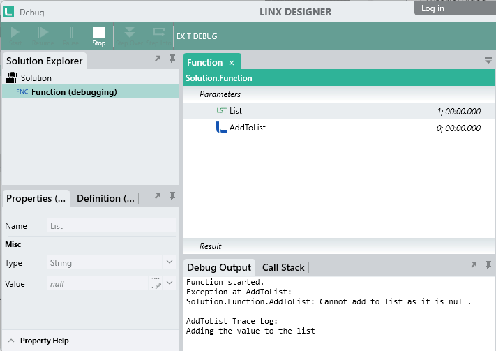 Attempting to add items to an uninstantiated List causes a 'Cannot add to list as it is null' error