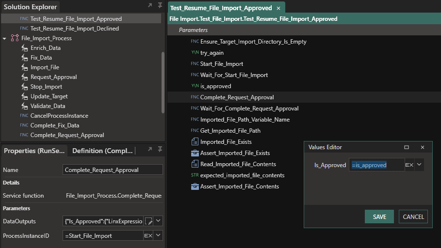 Complete Blocking Task Properties