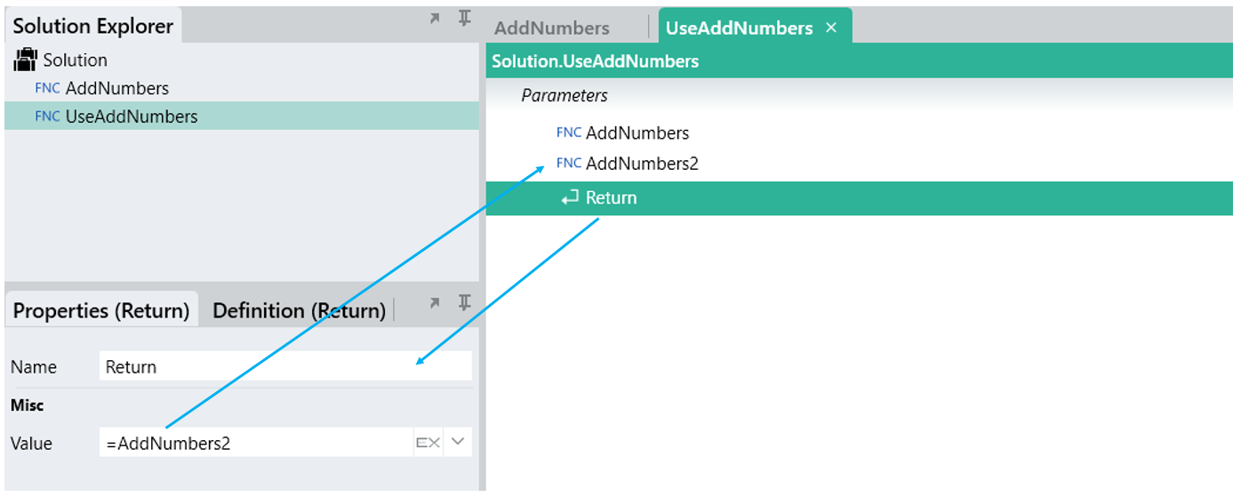 Return function at end of sequence