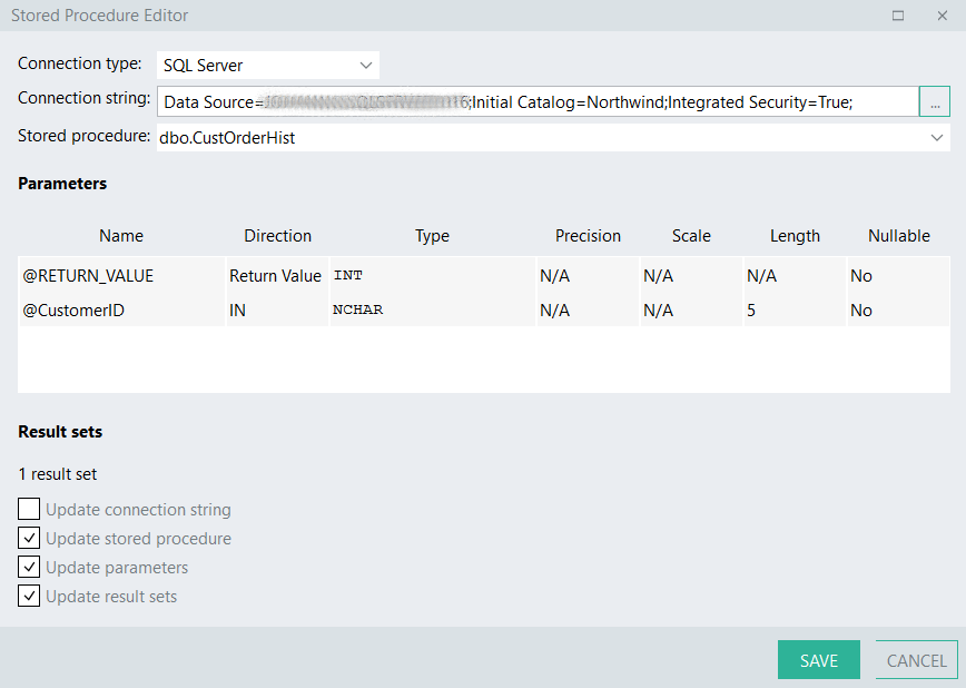 Stored Procedure Editor