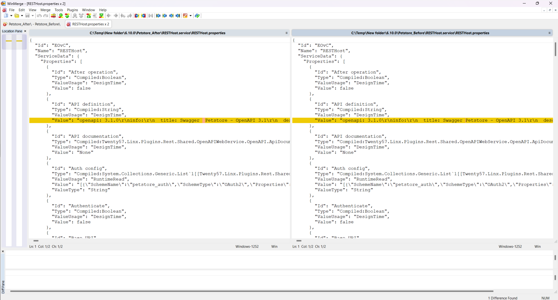 Improved file diffs